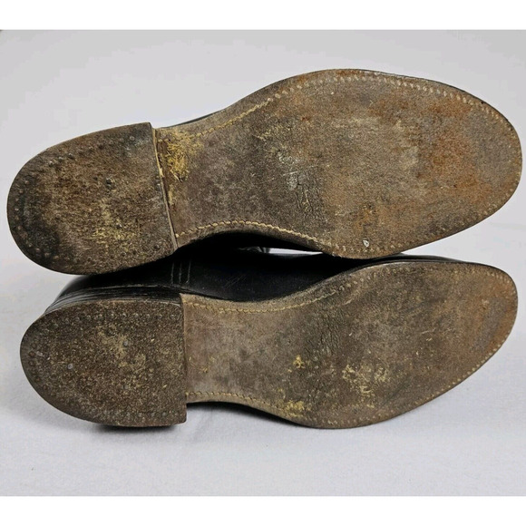 Vtg DEHNER Womens 10 Stock Dress Equestrian Riding Show Boot Leather Tall NARROW - Picture 13 of 16